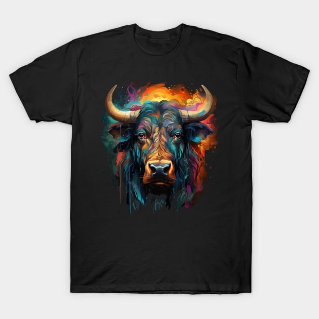 Water Buffalo Rainbow T-Shirt by JH Mart